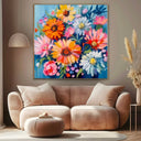 Quadro Stampa su Tela Riflessi Floreali - CupidoDesign