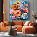 Quadro Stampa su Tela Riflessi Floreali - CupidoDesign