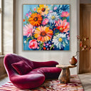 Quadro Stampa su Tela Riflessi Floreali - CupidoDesign