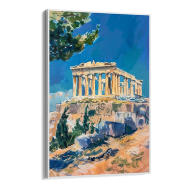 Quadro Stampa su Tela Riflessioni di Atene, Grecia - CupidoDesign