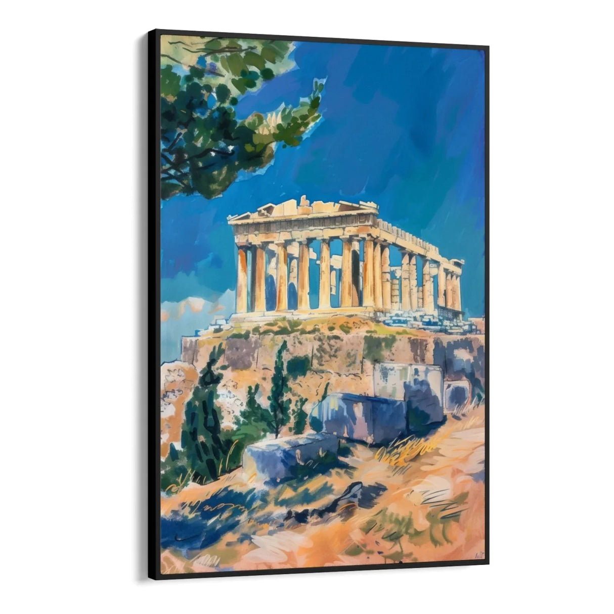 Quadro Stampa su Tela Riflessioni di Atene, Grecia - CupidoDesign