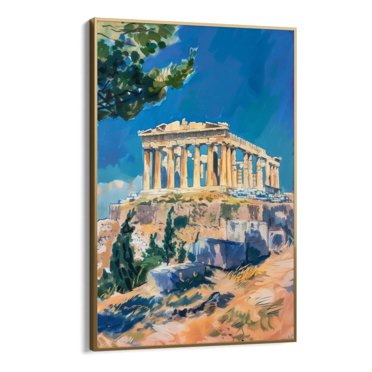 Quadro Stampa su Tela Riflessioni di Atene, Grecia - CupidoDesign