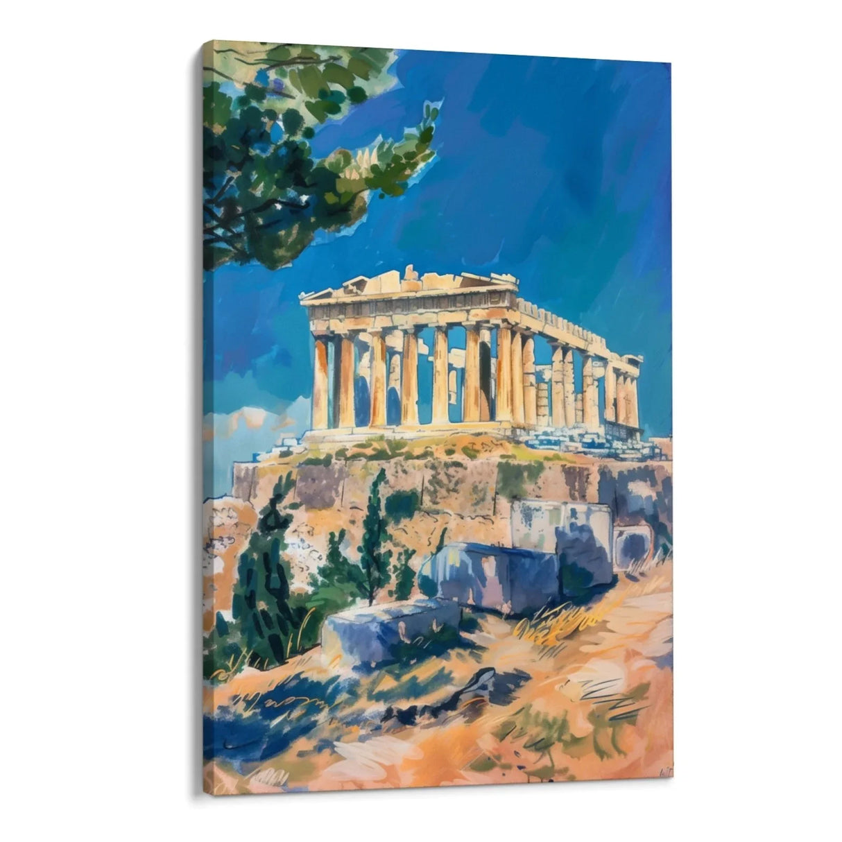 Quadro Stampa su Tela Riflessioni di Atene, Grecia - CupidoDesign