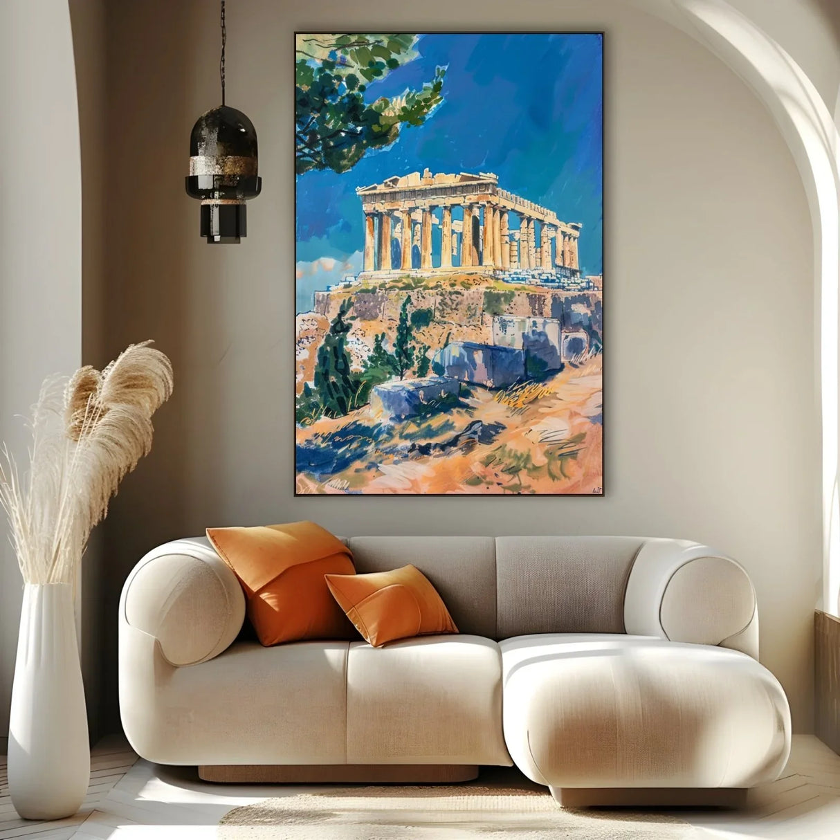 Quadro Stampa su Tela Riflessioni di Atene, Grecia - CupidoDesign