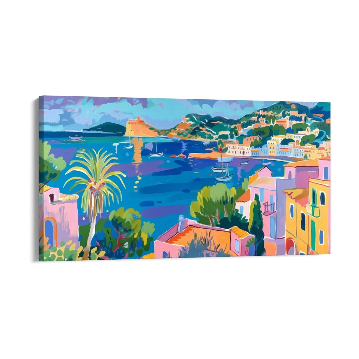 Quadro Stampa su Tela Riflessioni di Ibiza, Spagna - CupidoDesign