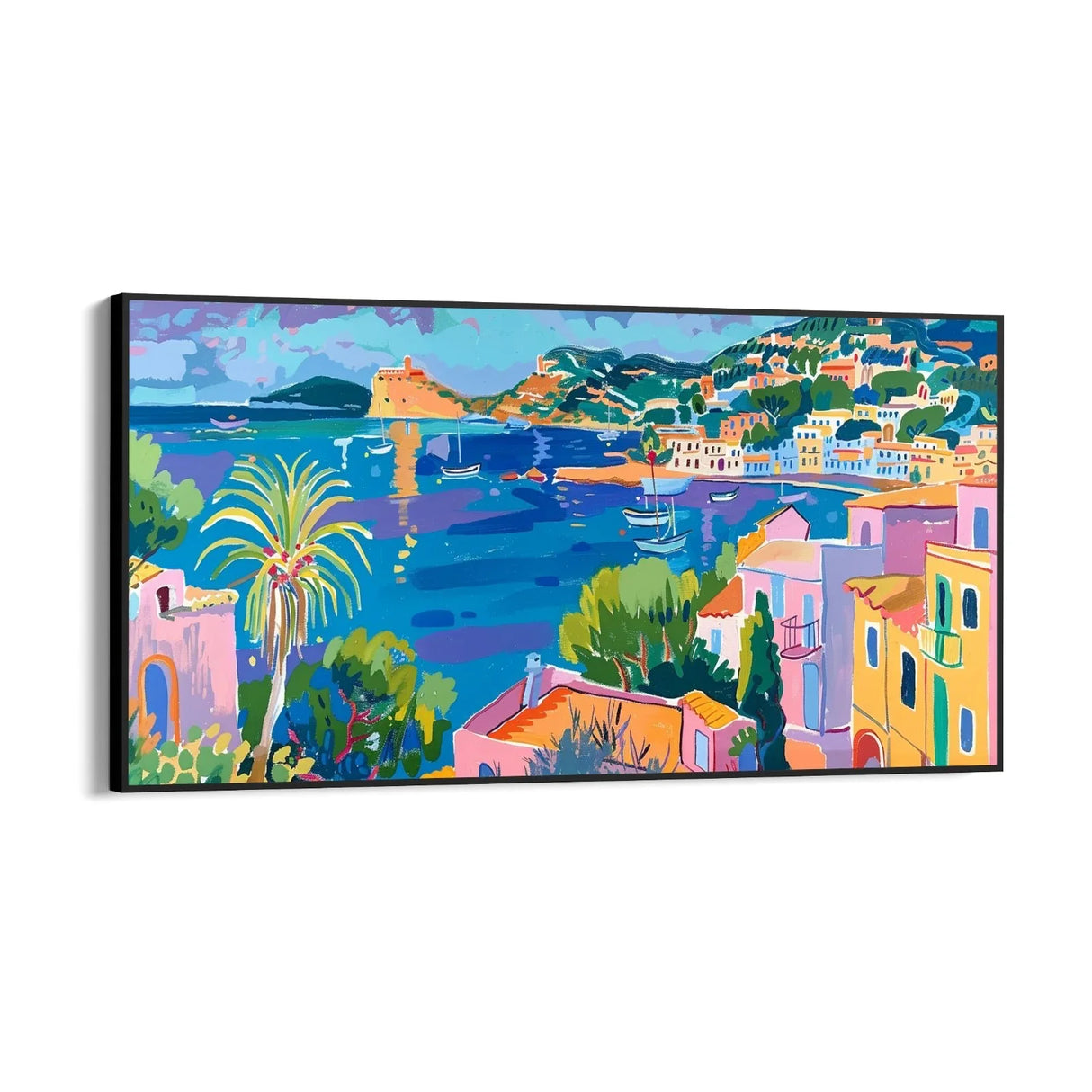 Quadro Stampa su Tela Riflessioni di Ibiza, Spagna - CupidoDesign