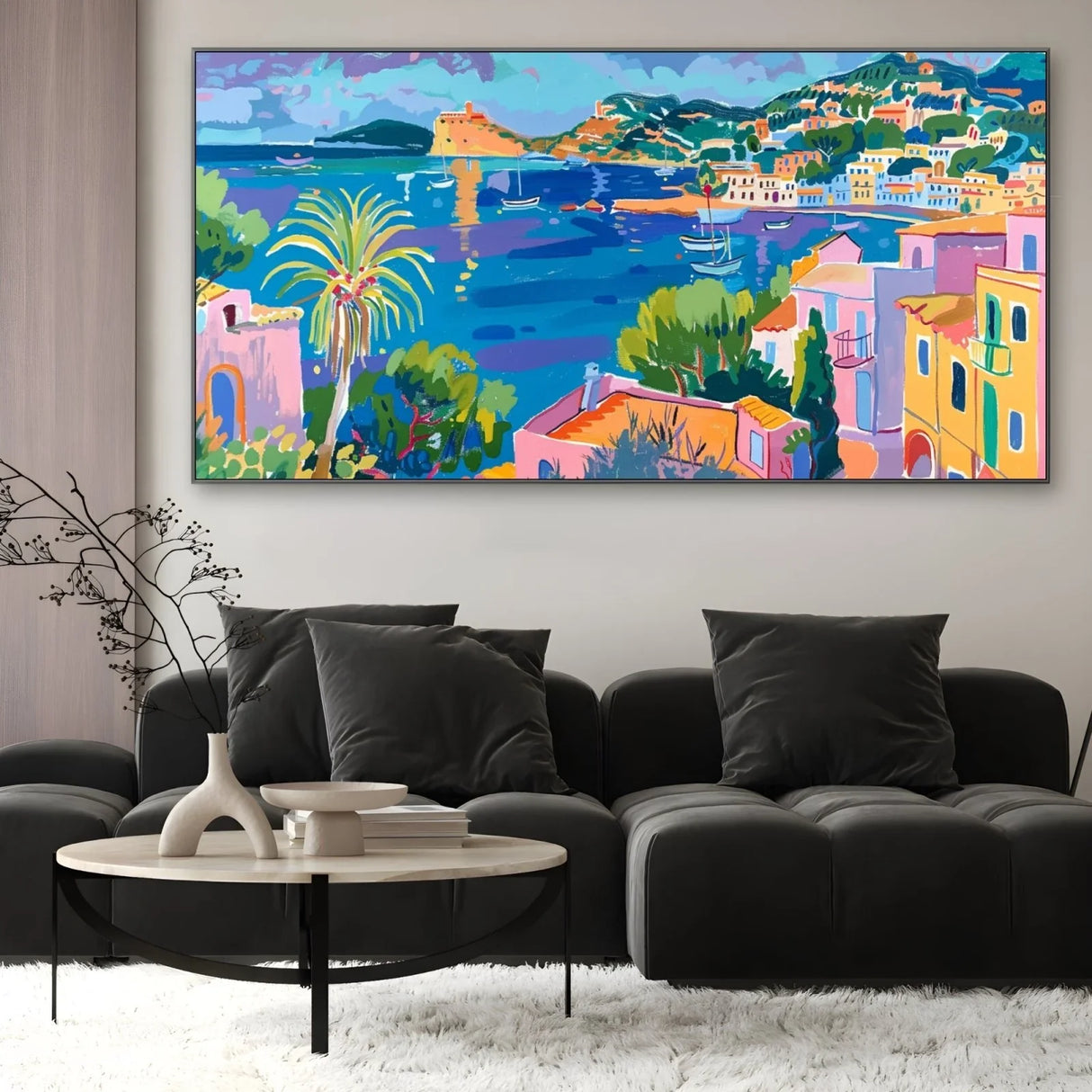 Quadro Stampa su Tela Riflessioni di Ibiza, Spagna - CupidoDesign