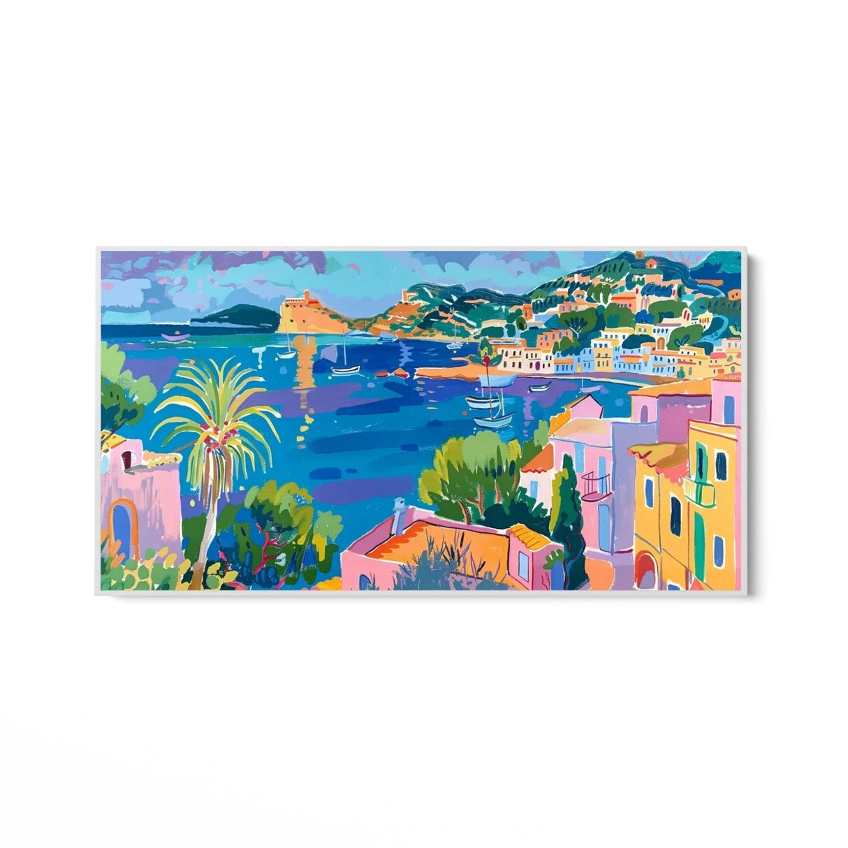 Quadro Stampa su Tela Riflessioni di Ibiza, Spagna - CupidoDesign