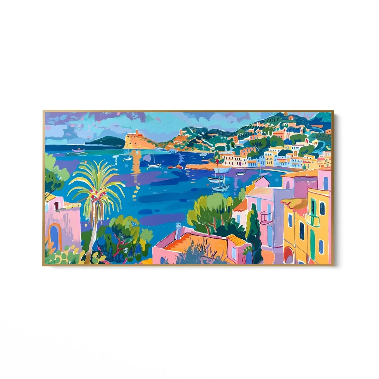 Quadro Stampa su Tela Riflessioni di Ibiza, Spagna - CupidoDesign