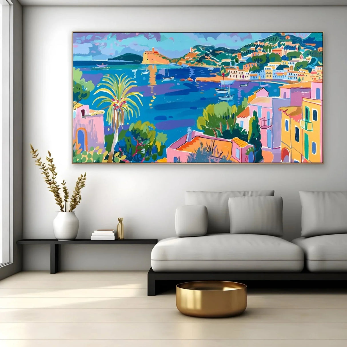 Quadro Stampa su Tela Riflessioni di Ibiza, Spagna - CupidoDesign