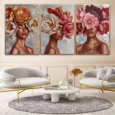 Quadro Stampa su Tela Riflessioni Floreali - CupidoDesign
