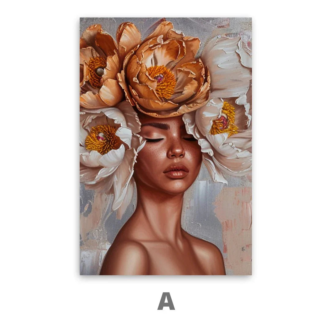 Quadro Stampa su Tela Riflessioni Floreali - CupidoDesign