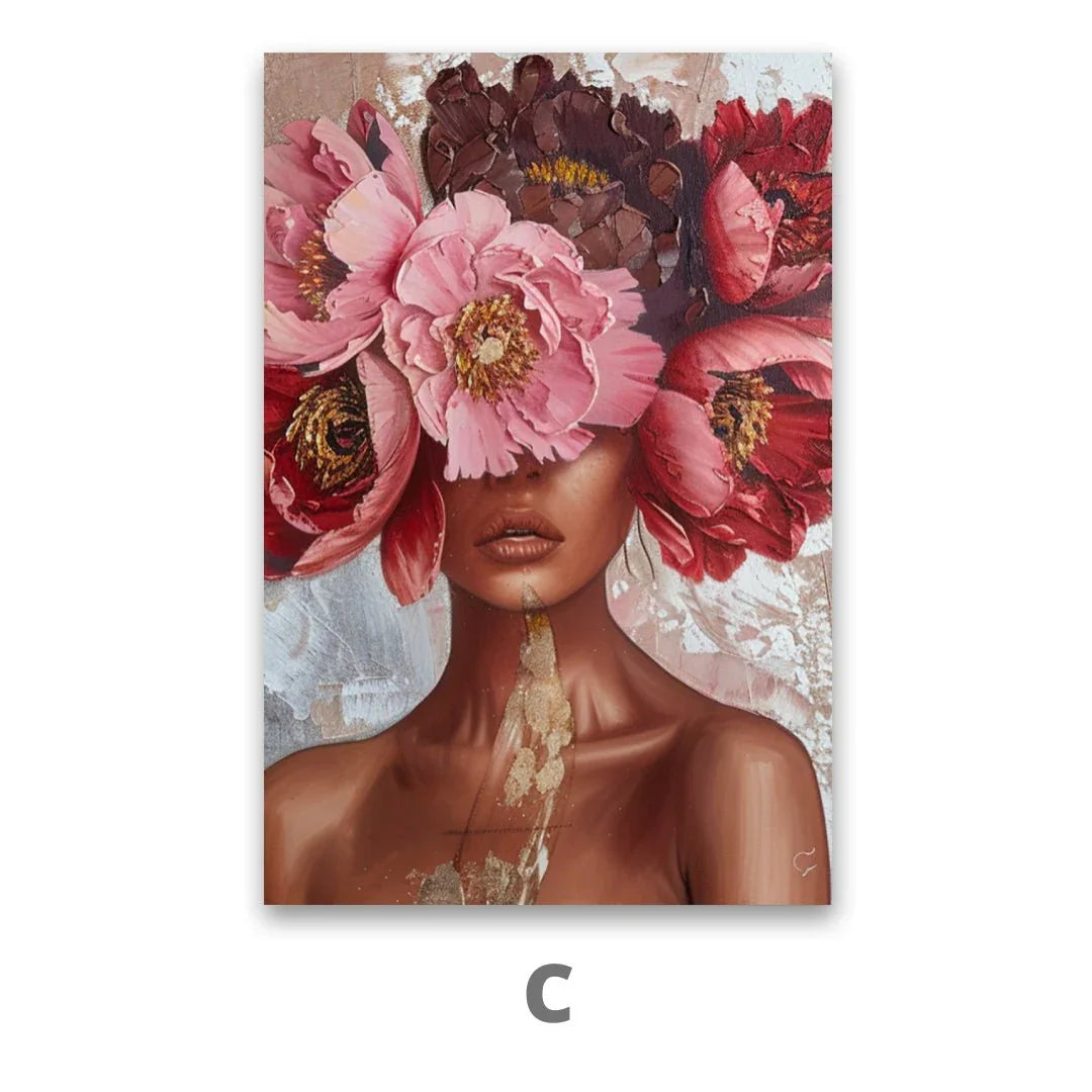 Quadro Stampa su Tela Riflessioni Floreali - CupidoDesign