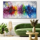 Quadro Stampa su Tela Riflesso di Colore - CupidoDesign