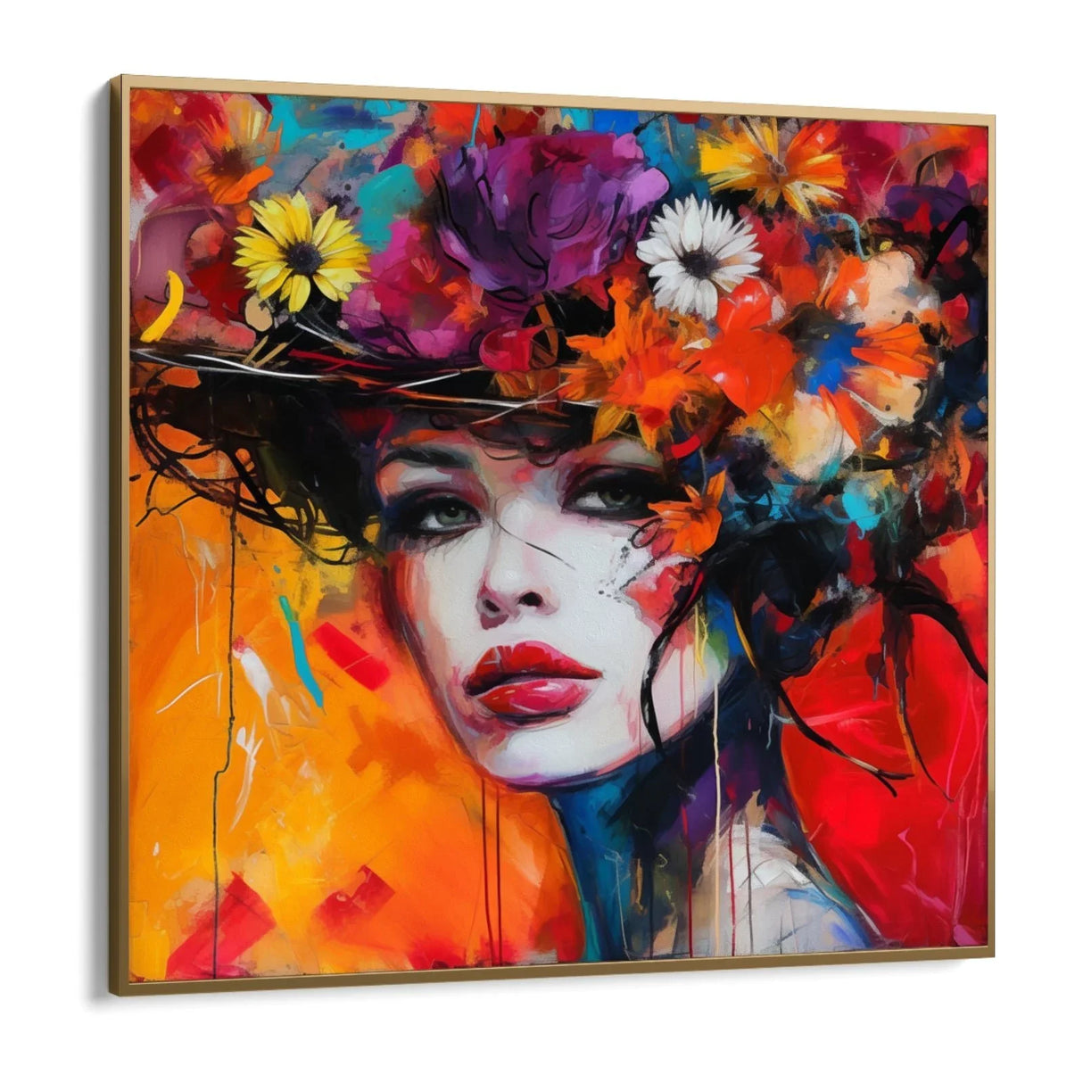 Quadro Stampa su Tela Riflesso Floreale - CupidoDesign