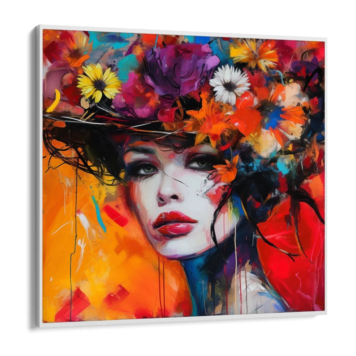 Quadro Stampa su Tela Riflesso Floreale - CupidoDesign