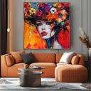 Quadro Stampa su Tela Riflesso Floreale - CupidoDesign