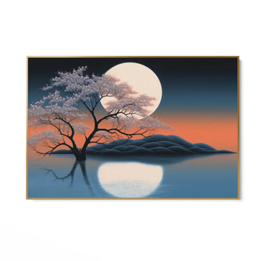 Quadro Stampa su Tela Riflesso Notturno - CupidoDesign