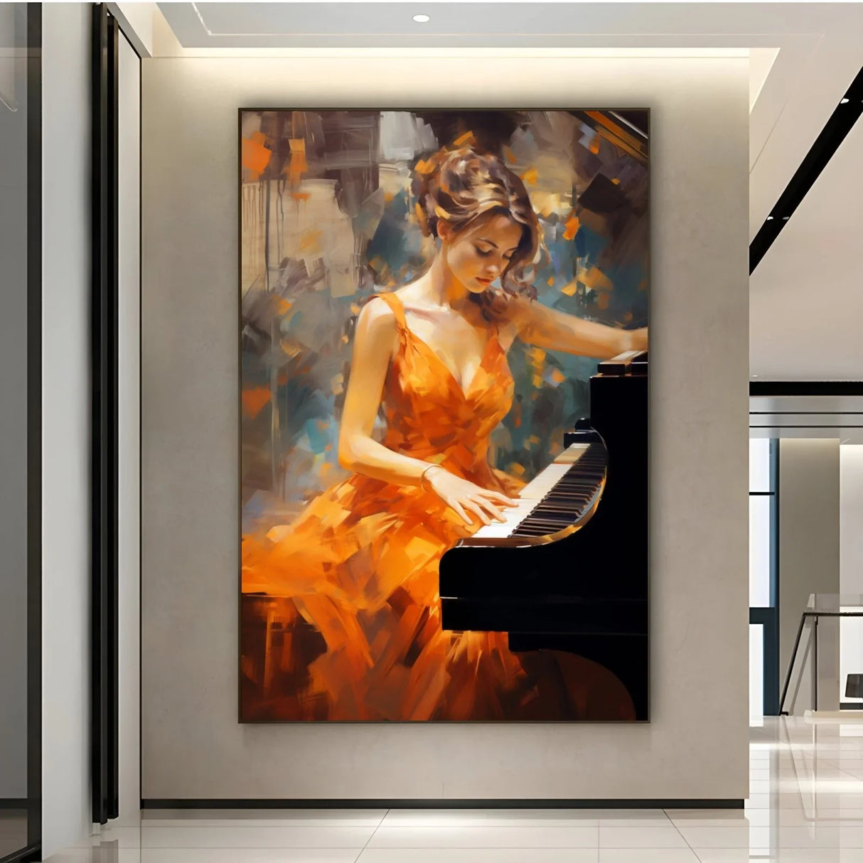 Quadro Stampa su Tela Risonanze Astratte - CupidoDesign