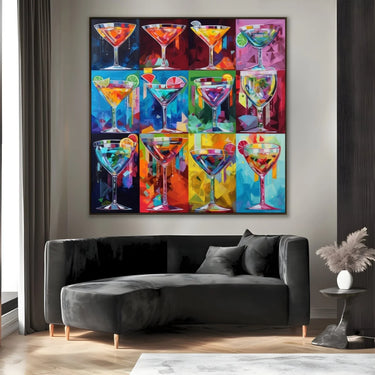 Quadro Stampa su Tela Ritmo dell'Ebrietà - CupidoDesign