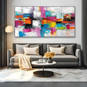Quadro Stampa su Tela Ritmo Rubino - CupidoDesign