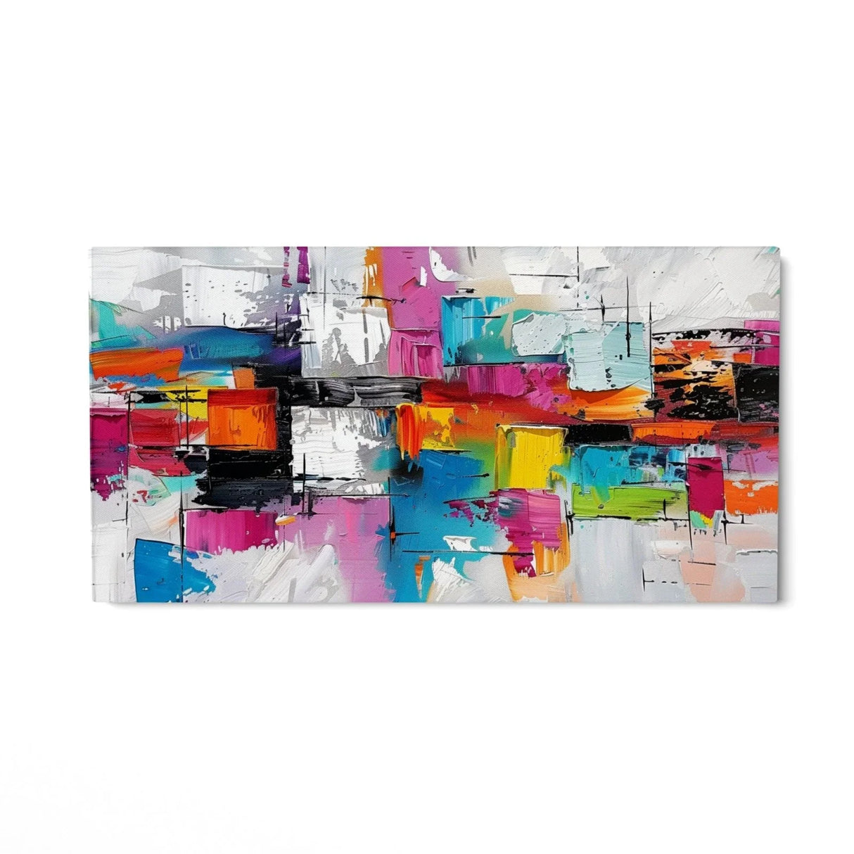 Quadro Stampa su Tela Ritmo Rubino - CupidoDesign