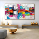 Quadro Stampa su Tela Ritmo Rubino - CupidoDesign