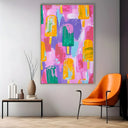 Quadro Stampa su Tela Ritmo Vibrante - CupidoDesign