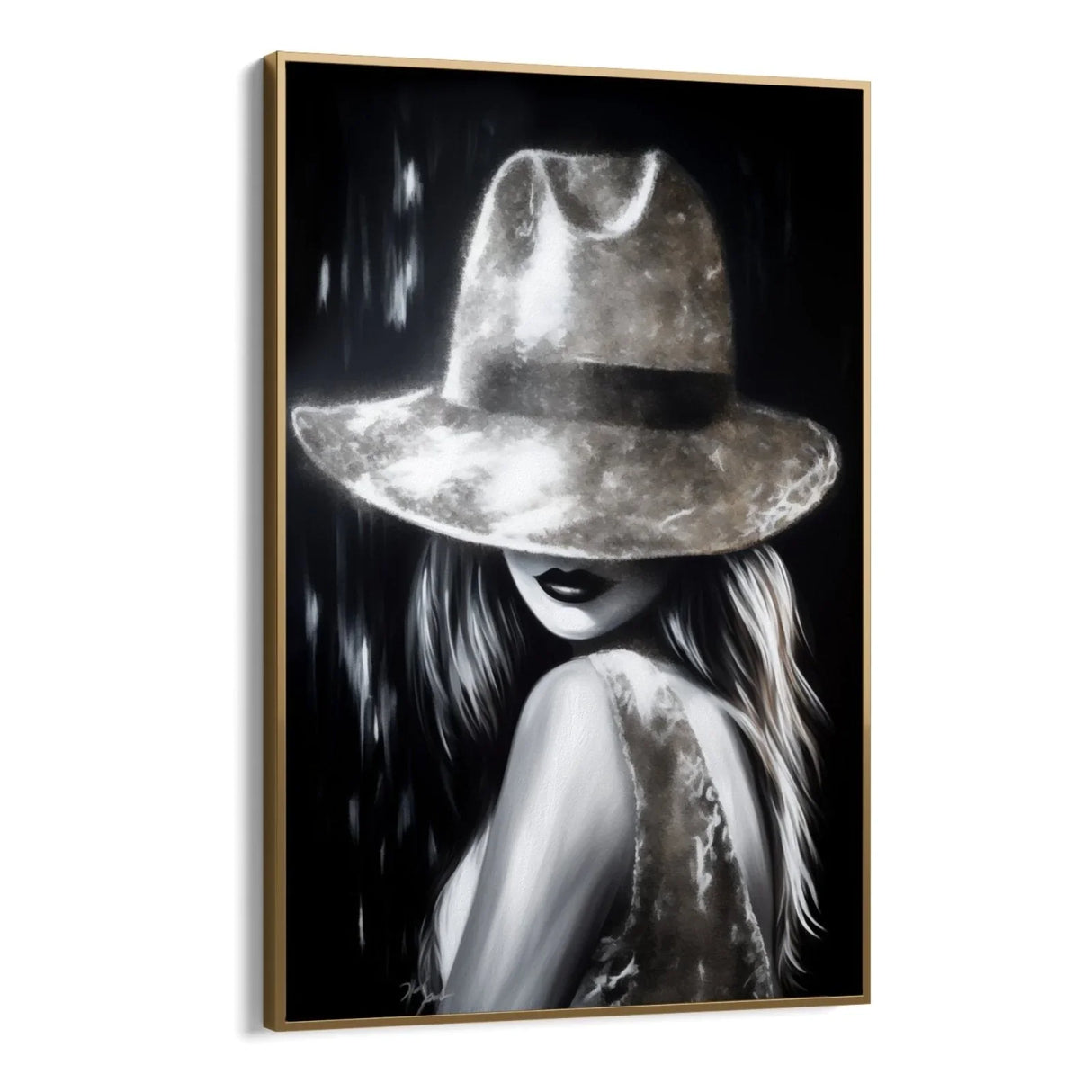 Quadro Stampa su Tela Ritratto d'Argento - CupidoDesign