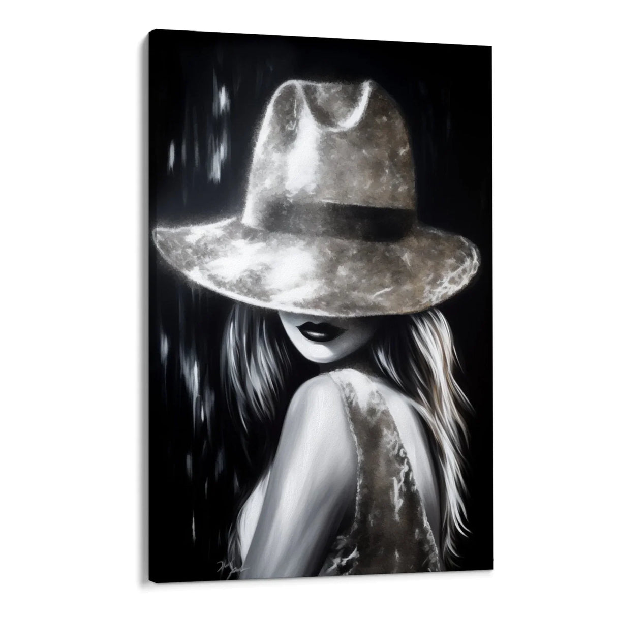 Quadro Stampa su Tela Ritratto d'Argento - CupidoDesign