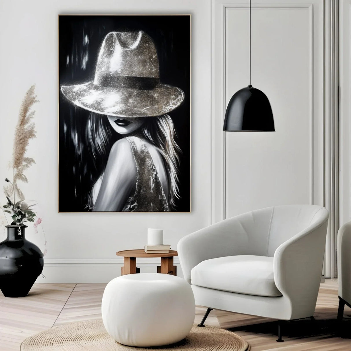 Quadro Stampa su Tela Ritratto d'Argento - CupidoDesign