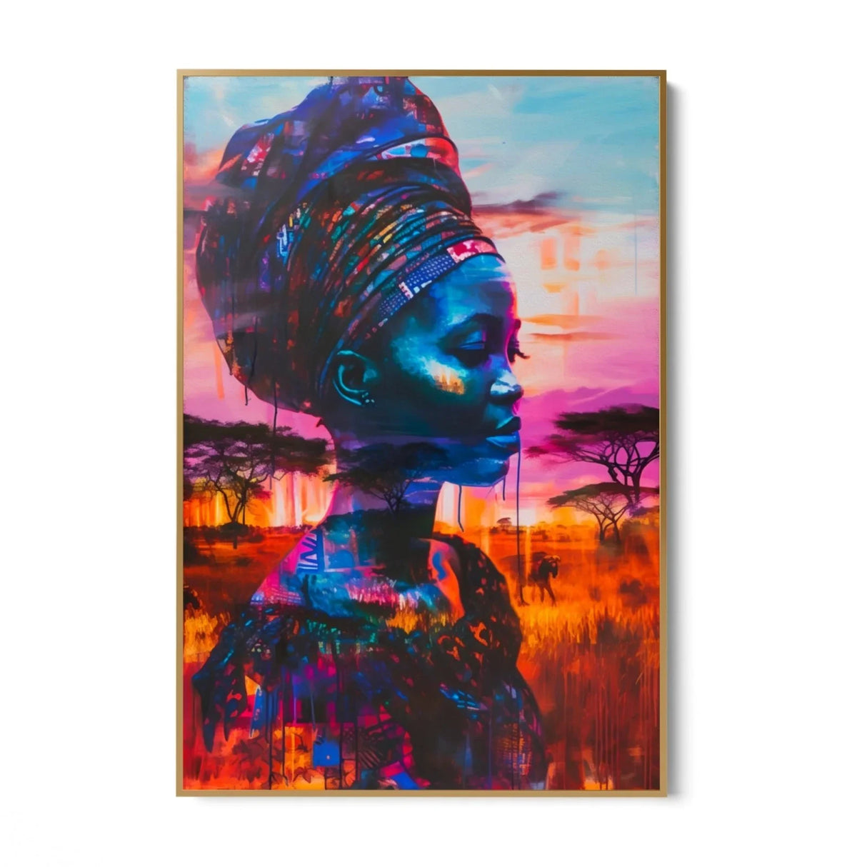 Quadro Stampa su Tela Ritratto di Grazia - CupidoDesign