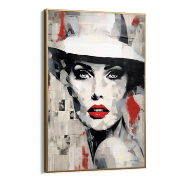 Quadro Stampa su Tela Ritratto d'inchiostro - CupidoDesign