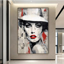 Quadro Stampa su Tela Ritratto d'inchiostro - CupidoDesign