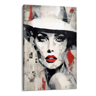 Quadro Stampa su Tela Ritratto d'inchiostro - CupidoDesign