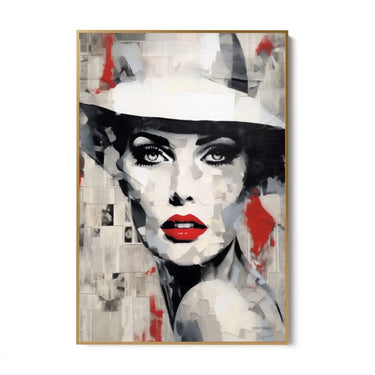 Quadro Stampa su Tela Ritratto d'inchiostro - CupidoDesign