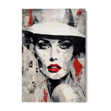 Quadro Stampa su Tela Ritratto d'inchiostro - CupidoDesign