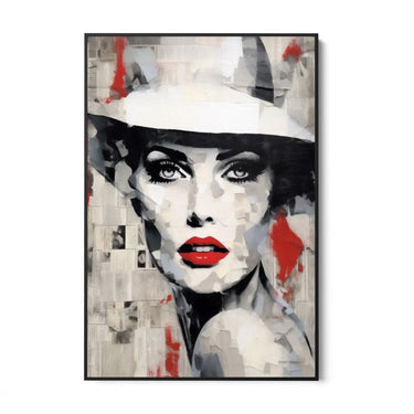 Quadro Stampa su Tela Ritratto d'inchiostro - CupidoDesign