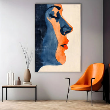 Quadro Stampa su Tela Ritratto in Penombra - CupidoDesign