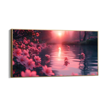 Quadro Stampa su Tela Rosa al tramonto - CupidoDesign
