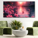Quadro Stampa su Tela Rosa al tramonto - CupidoDesign