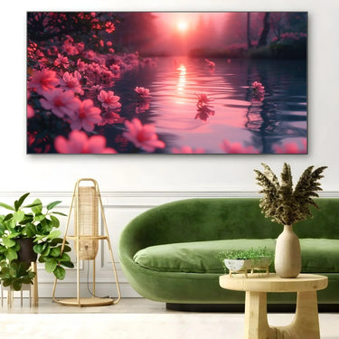 Quadro Stampa su Tela Rosa al tramonto - CupidoDesign