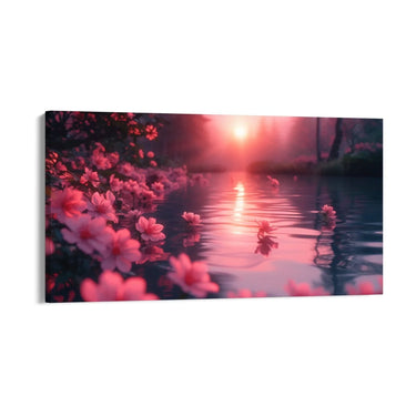 Quadro Stampa su Tela Rosa al tramonto - CupidoDesign