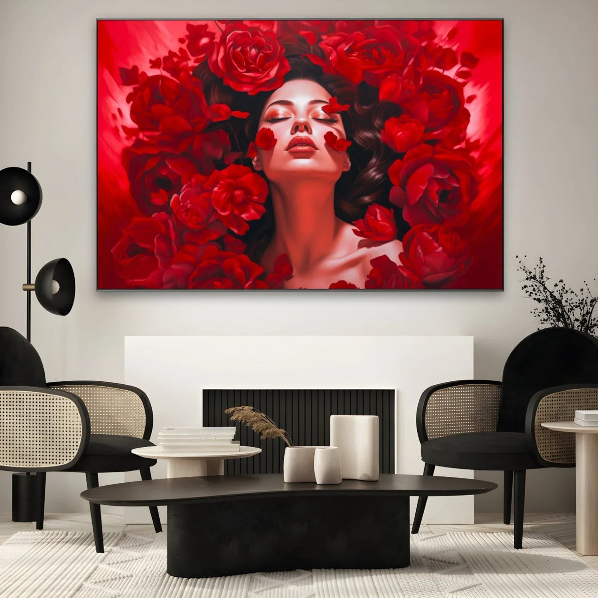 Quadro Stampa su Tela Rossa Passione - CupidoDesign