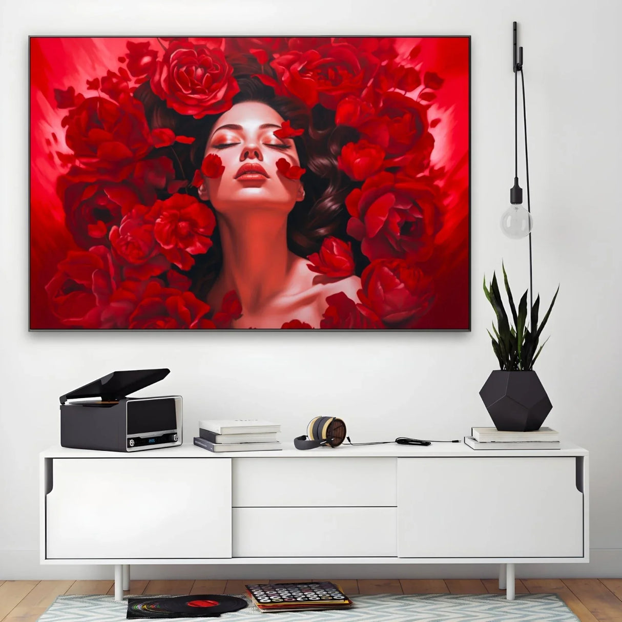 Quadro Stampa su Tela Rossa Passione - CupidoDesign