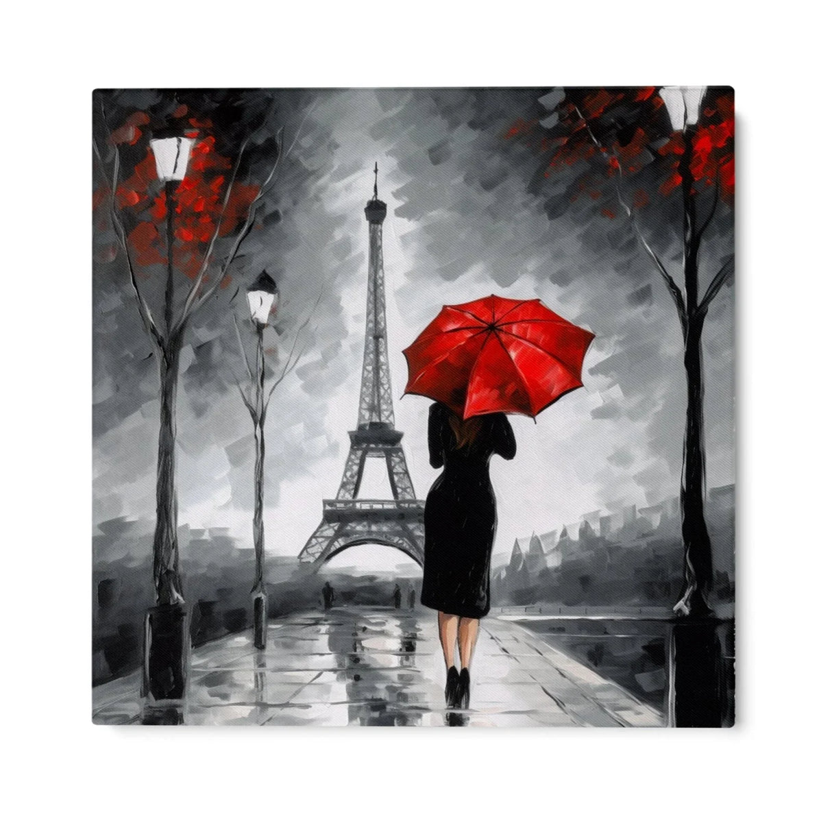 Quadro Stampa su Tela Rosso d'amore - CupidoDesign