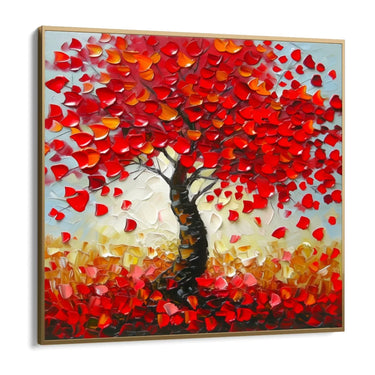 Quadro Stampa su Tela Rosso d’Ottobre - CupidoDesign