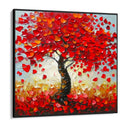 Quadro Stampa su Tela Rosso d’Ottobre - CupidoDesign