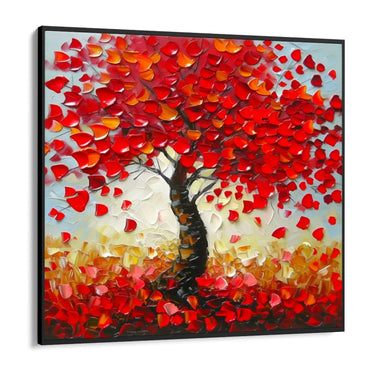 Quadro Stampa su Tela Rosso d’Ottobre - CupidoDesign