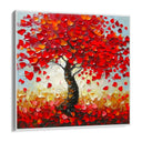 Quadro Stampa su Tela Rosso d’Ottobre - CupidoDesign